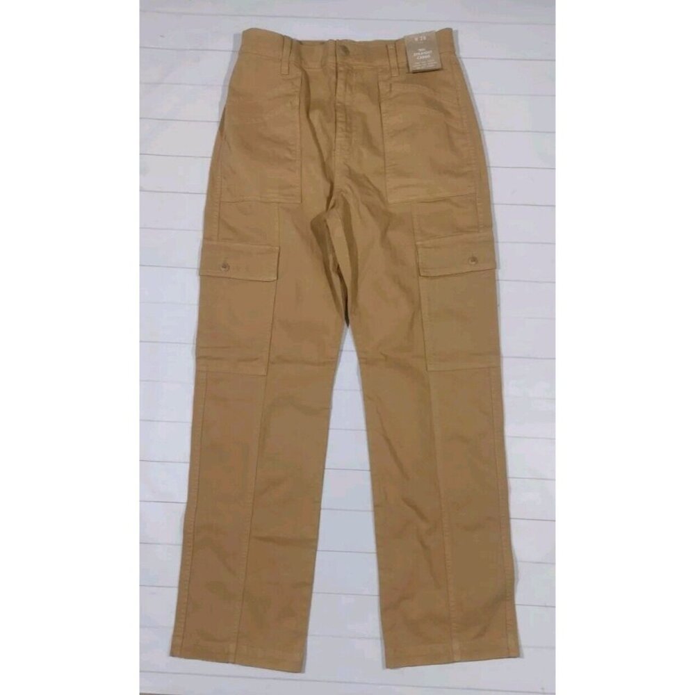 Madewell Straight Leg Pants in Tan
